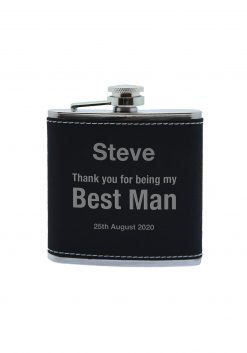 Black hip flask